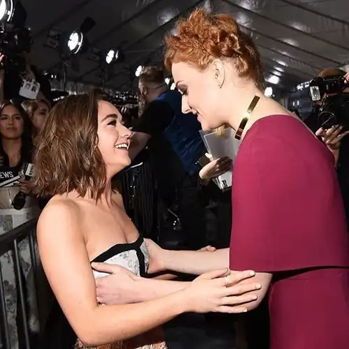 with Sophie Turner