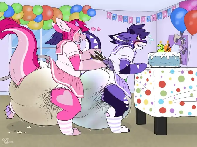 The trash can won't stop walking around! (Artist:PoofButtRocky)