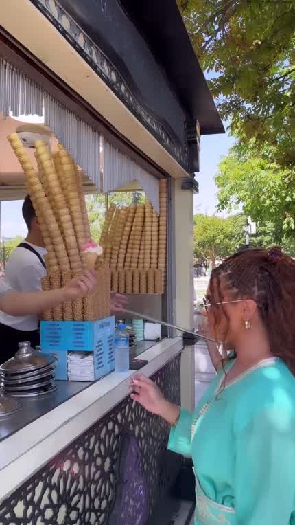 Joy while getting ice cream | IG 6/26/24