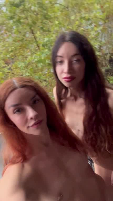 Leave a ❤️ if you’d join 2 trans girls on the balcony 