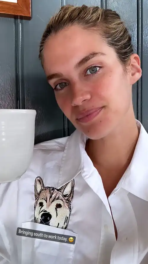 Bringing south to work today • Sara's IG Story • July 10, 2024