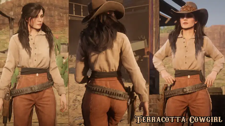 Cowgirl with a big butt (Red Dead Online)