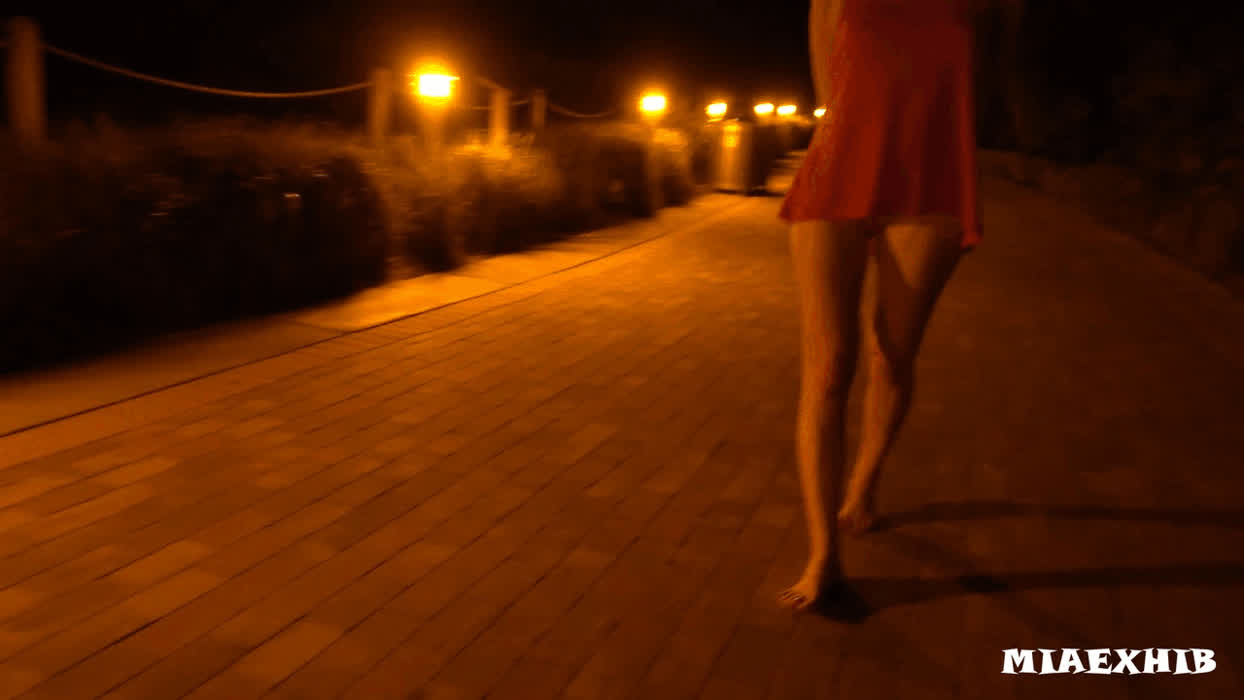 Here I am walking with my hands tied like a good sub