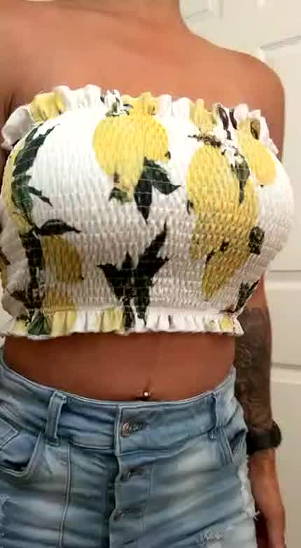 This top hides just how big and round my tits really are.
