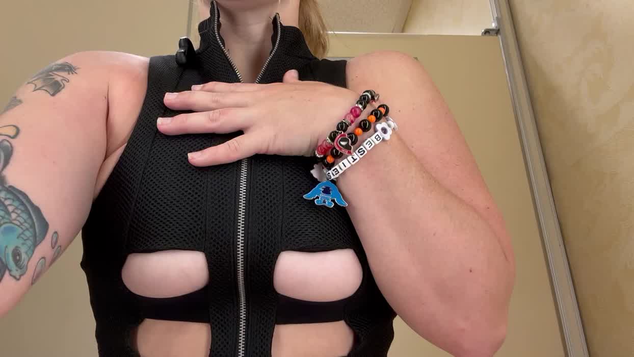 Catch me in the dressing room trying to fit into this, help me get it off..