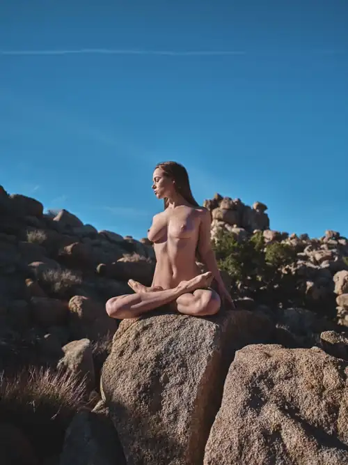 Lotus Pose in Joshua Tree 🪷