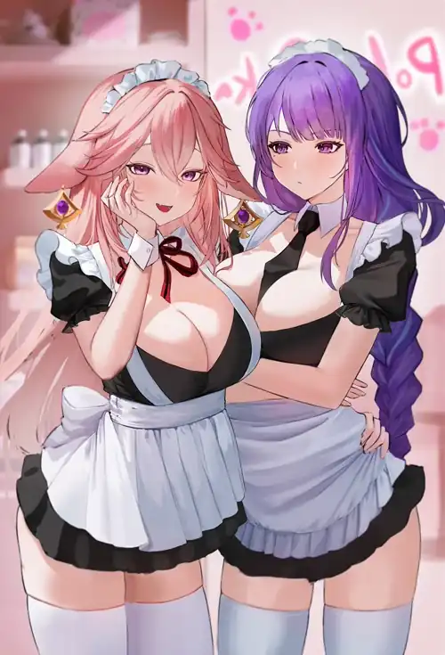 Maids Raiden & Yae [Genshin Impact]