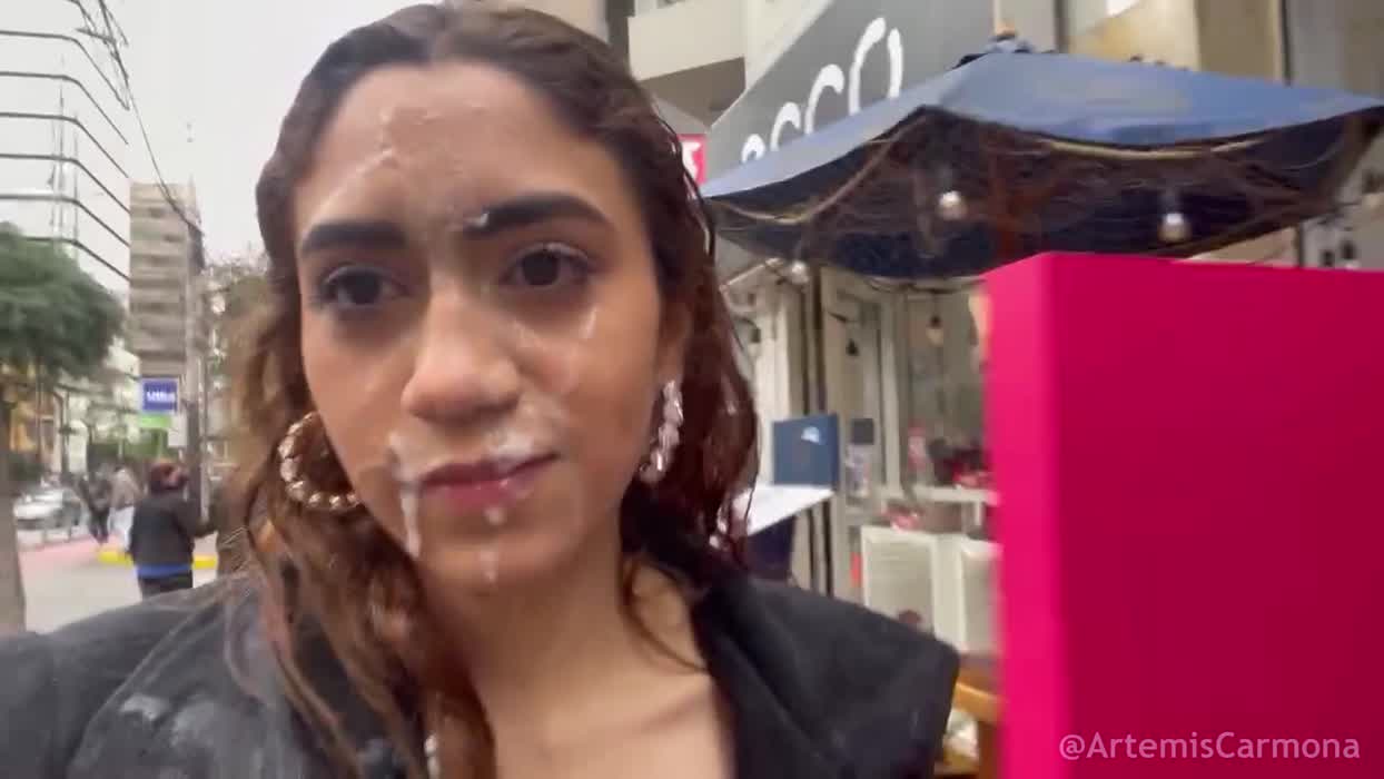 Epic new cumwalk from Artemis Carmona!