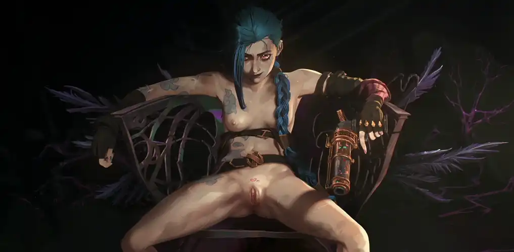 Painted over a frame from Arcane to test out matching the exact painted style of the series. I may try and paint a whole erotic scenario with this level of detail eventually, but it's pretty time consuming!