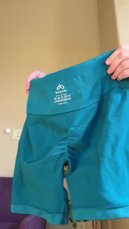 trying on my new shorts