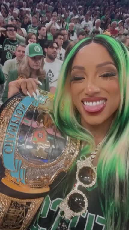 Compilation of Mercedes with TBS Title at game 5 of the NBA Finals with Maria Menounos 