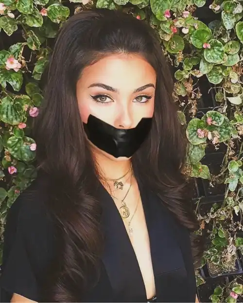 Madison Beer tape gagged