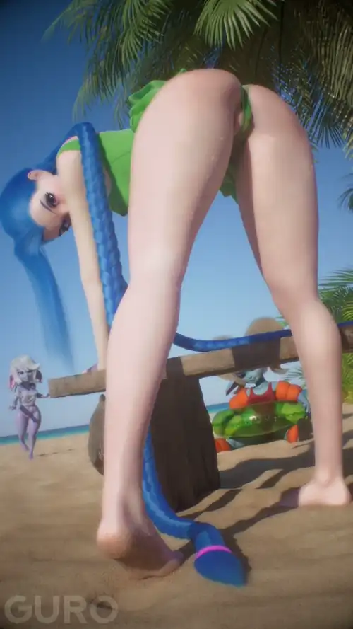 jinx on the beach 🥵 (Guro)