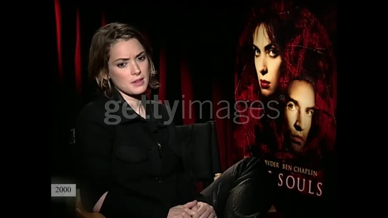 Gorgeous while doing press for Lost Souls.