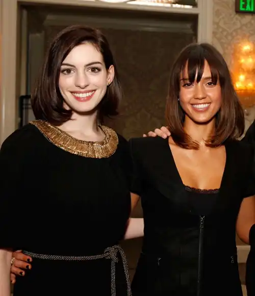 With Jessica Alba at a Luncheon in 2009