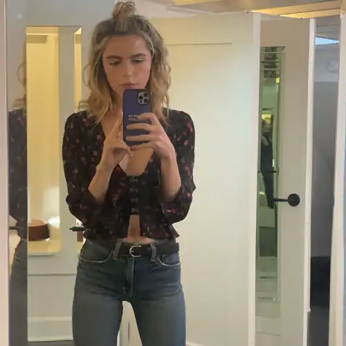 Just a little belly button peak