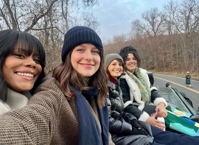 On the set of 'The Girls On The Bus’ | IG April 2024