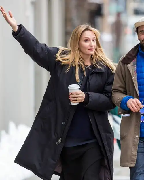 On set of The Slap in New York February 4-2015