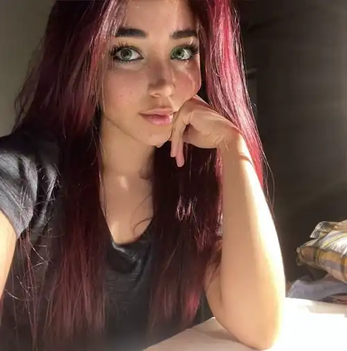 Letting my red hair do the talking