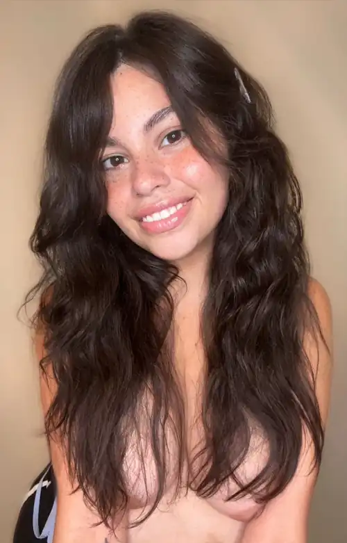 My hair isn’t long enough to cover em yet lol 