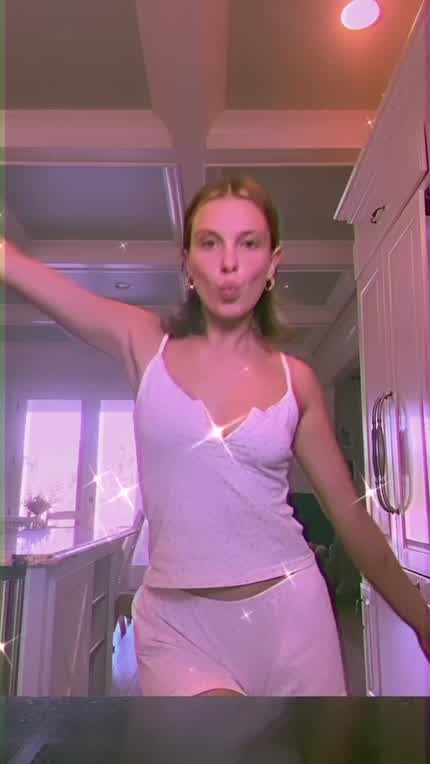 Millie Bobby Brown dancing