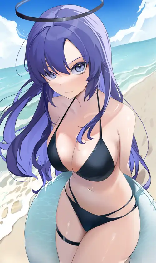 Yuuka with swim ring (すこやかこんぶ) [Blue Archive]