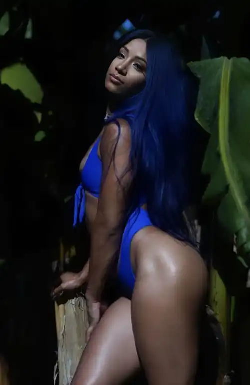 Blue bikini 🍑🍯🔥 [Upscaled]