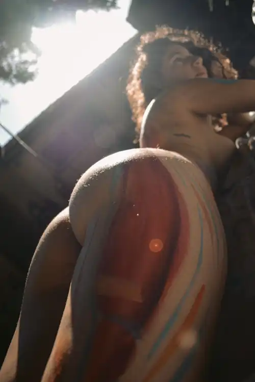 Love being painted on