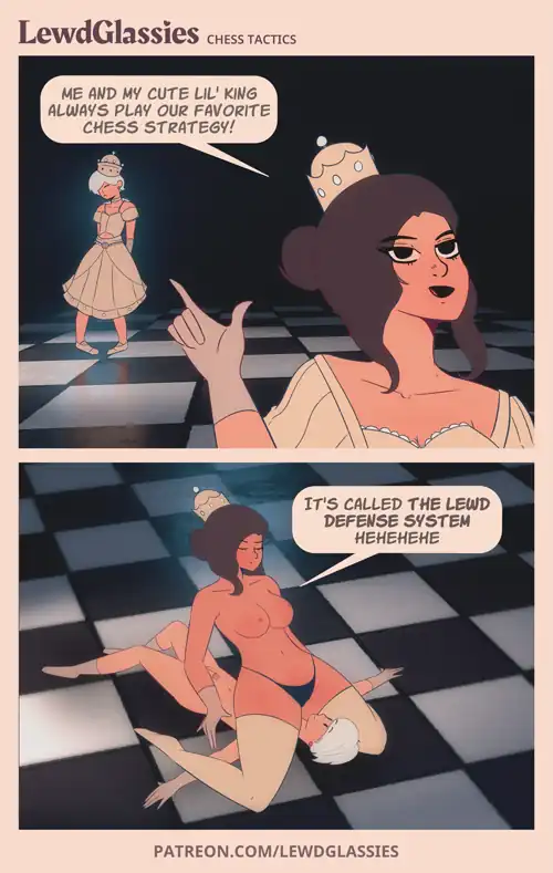 The Queen and The King show you their favorite Chess tactic 