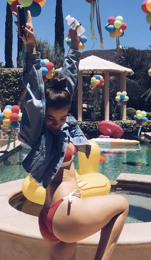 In a Red Bikini - Deleted IG Post from July 2016