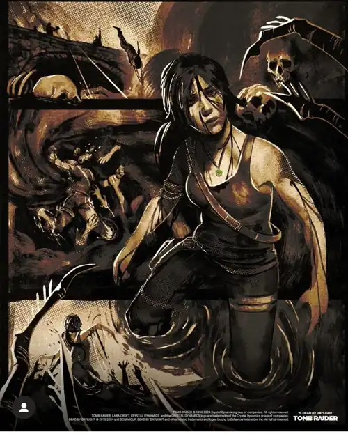 New Dead by Daylight art for Tomb Raider
