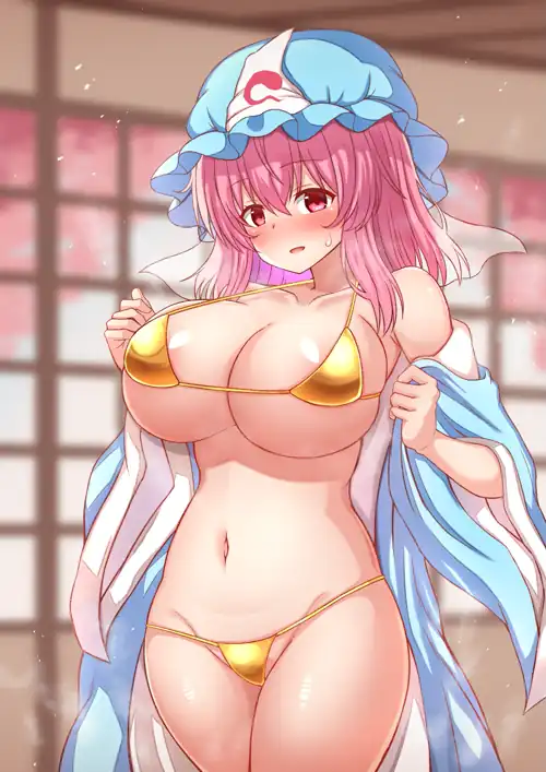 Golden bikini Yuyuko