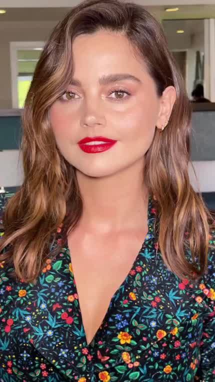 Jenna Coleman at the Women in Film Oscar party