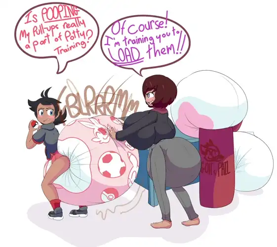 Unpotty training is fun hehe(By ChocoMintShake)