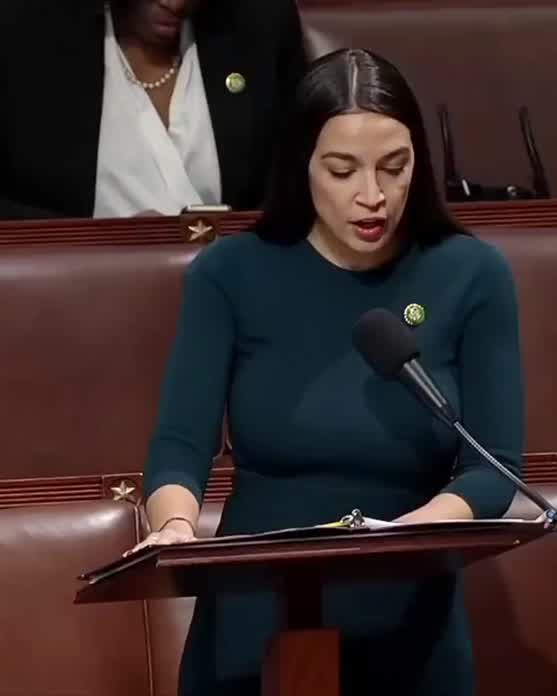 I'm not sure what AOC is saying here but she looks so damn good saying it! 