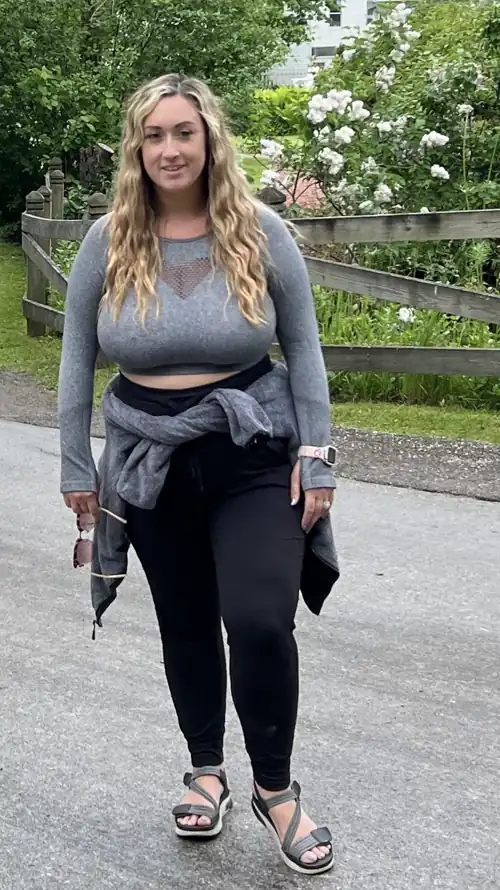 Braless with my h cups 