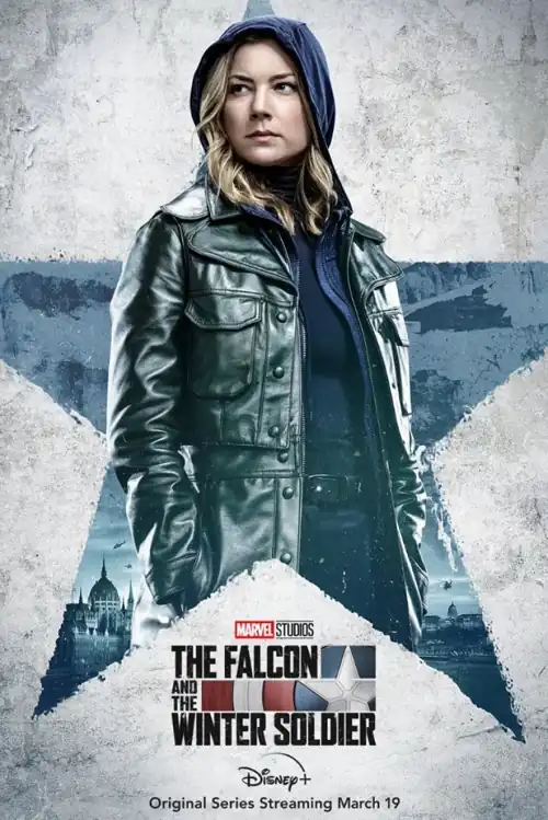 On the poster for 'The Falcon and the Winter Soldier'
