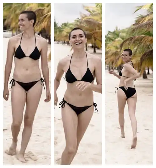 Alyson Stoner Black Bikini in Belize
