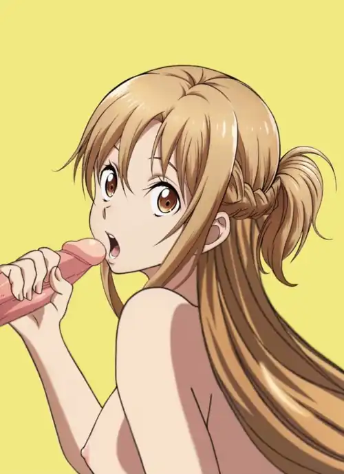 Asuna is a master at giving head