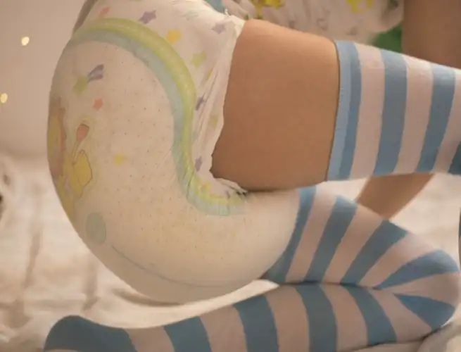 The highlight of a diaper's life 😌