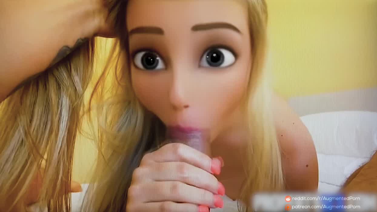 Not intended to look like Rapunzel, but the dick sucking with this snapchat filter got me feeling some serious Disneyporn vibes