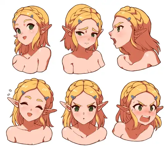 Zelda cute expressions (Babus Games)
