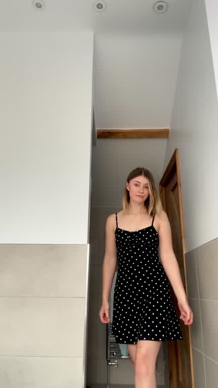 No bra needed for such small titties 