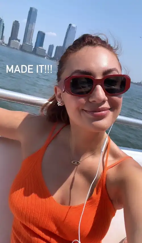 Selfie while on a ferry | IG story 6/22/24