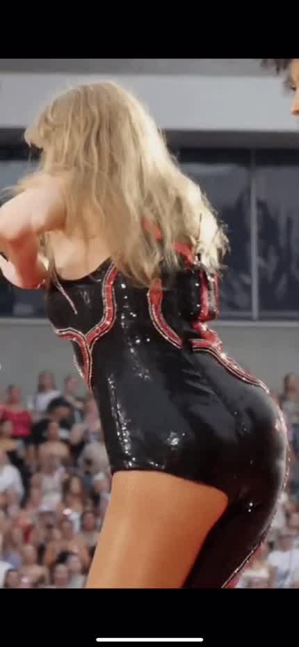 In honor of Taylor’s movie and her version of 1989 here’s a sexy gif of her beautiful, fat, juicy, and delicious ass. I want nothing more than to feast on it and destroy it. I want to get on my knees and worship her holy ass with my cock