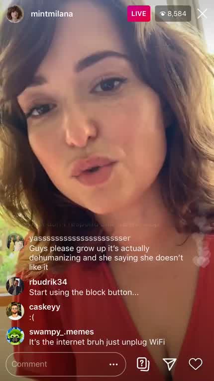 Listen, it's ok to have a crush but don't harass her. This is sad to see.