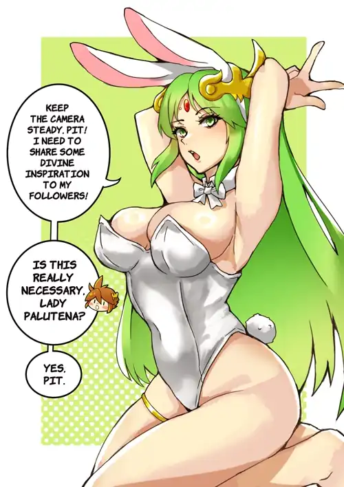 Palutena's lewd photoshoot to spread divine inspiration (1340smile)