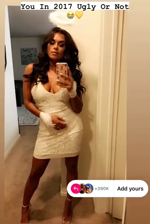 TB mirror selfie from 17’ | IG story 7/12/24    