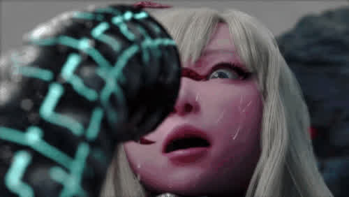 The Bio-mechanical Tentacles Seems to Arouse Her. So Down Her Throat You Go.