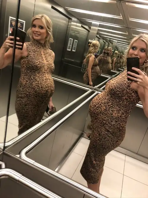 Rachel Riley big pregnant bump